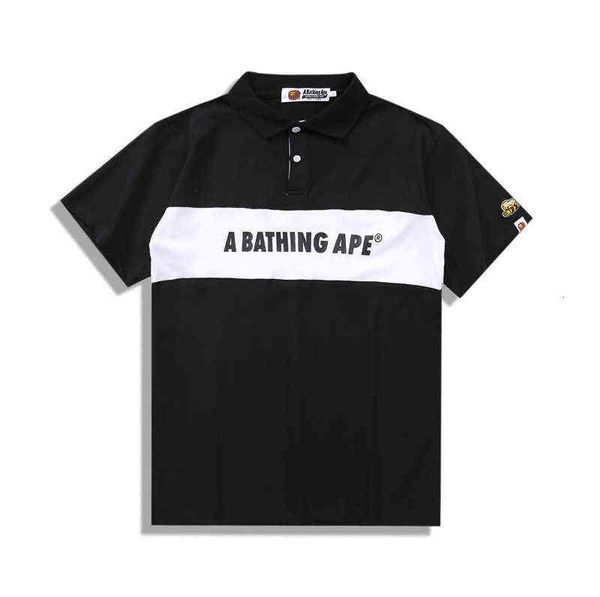 

fashion summer brand shirt men's simple style, White;black
