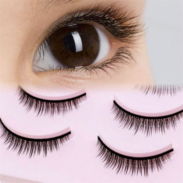 

5 pairs 3d mink natural short cross false eyelashes daily eye lashes girls makeup necessaries eyelashes wholesale maquiagem 220621