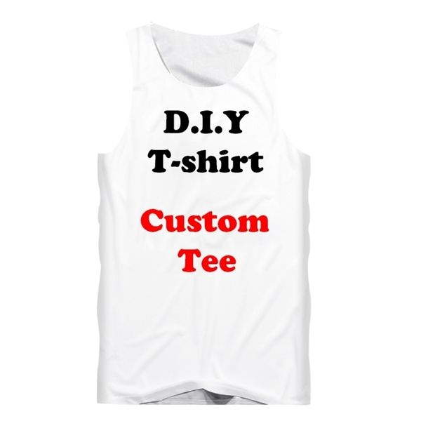 

3d print diy desain kustom mode pria tank kebugaran kaus wanita seksi rompi drop pengiriman grosir untuk shipper 220613, White;black