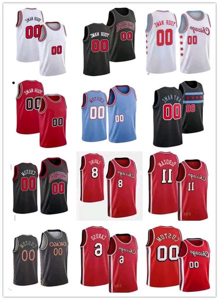 

75th custom mens youth womens chicago''bulls''jersey 23 jd 45 michael mj scottie 33 pippen dennis 91 rodman basketball j, Black;red