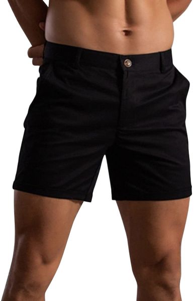 

mens workout shorts 5 inch inseam casual athletic jogge shorts for men summer outdoor relaxed fit stretch hiking shorts 47k8#, White;black