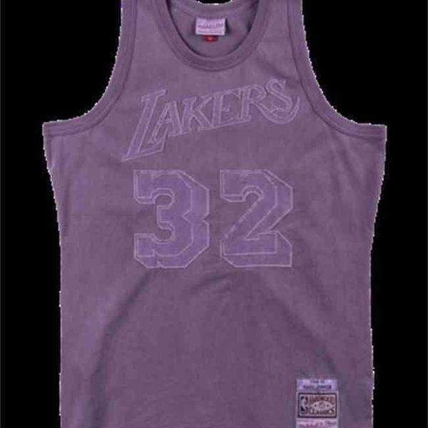 

new goods johnson mitchell ness 1984-85 wash out jersey vest stitched throwback basketball jerseys vest shirt, Black