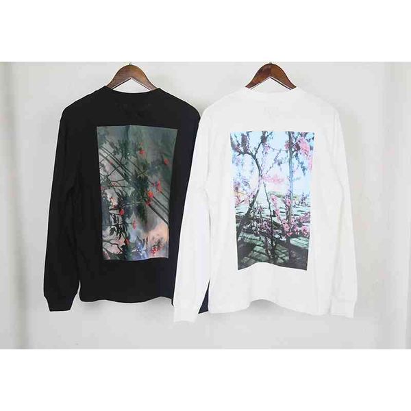 

flowers birds sleeved men's fashion pure cotton short sleeve summer clothing t-shirt, White;black