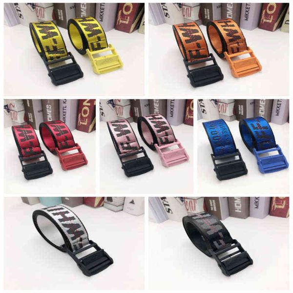 

2022 new trend belt men and women same style whltee fashion br industrial embroidery, Black;brown