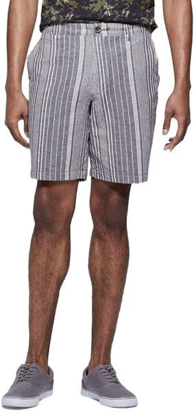 

& co men's 10.5" slim fit flat front chino shorts - a9h4#, White;black