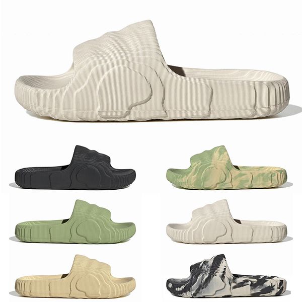 

new slippers designer womens mens adilette 22 platform shoes black sandals 3d desert sand white magic lime slides scuffs foam runner outdoor