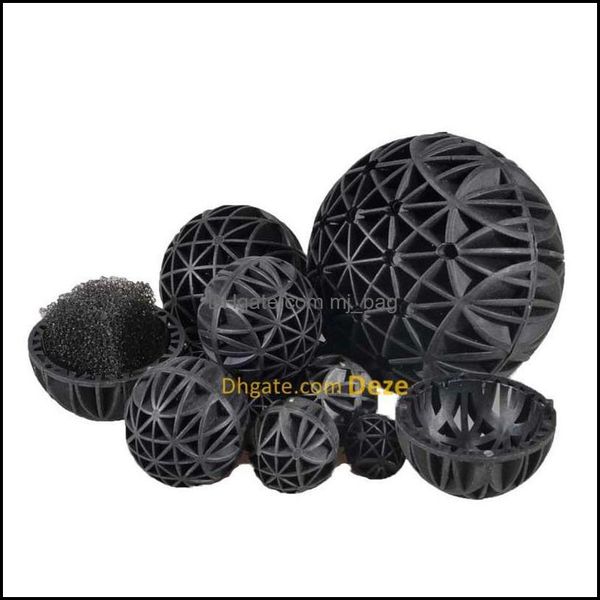 Filtration Heizung Aquarien Fisch Heimtierbedarf Hausgarten 100 Teile/los 16 26 36 Mm Aquarium Teich Biologische Bio Balls Filtermedien Mit Spo