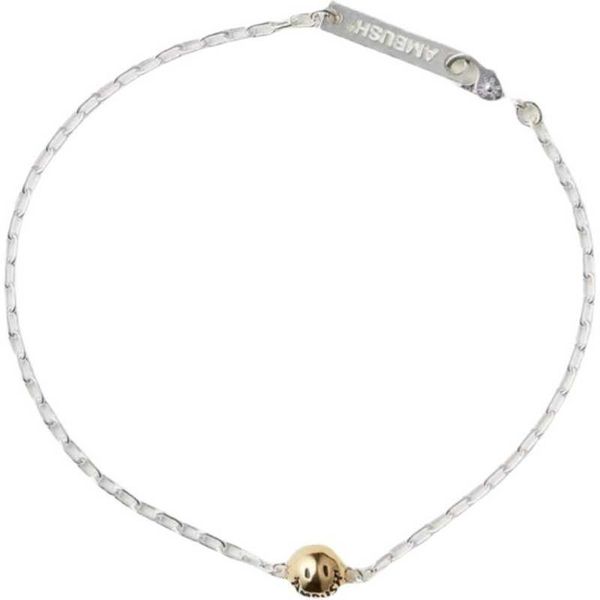 

ambush smiling face - spherical necklace, sweater chain, 925 sterling silver couple pendant, hip hop fashion brand jewelry
