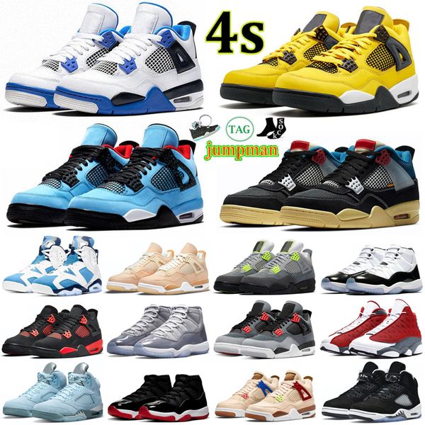 

4 5 6 basketball shoes for men women black cat red thunder infrared sail cool grey white oreo pure money motorsports what the royalty mens o