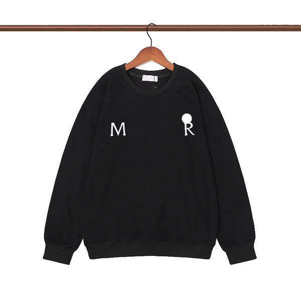 

designer mens hoodies embroidered badge womens hoodie french brand sweatshirts clothing, Black