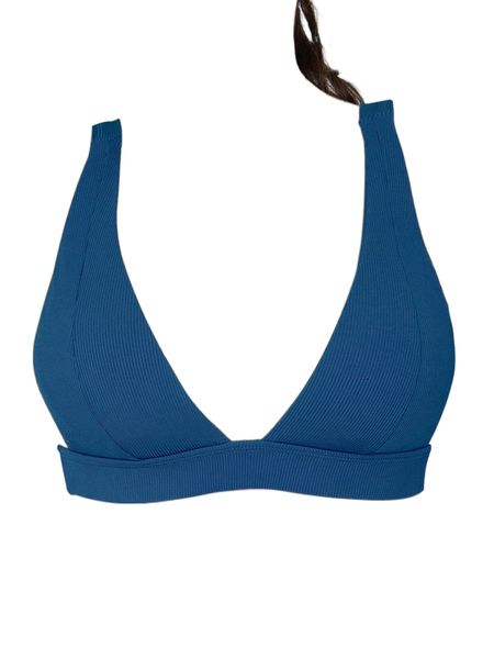 

plain ribbed v neck bikini f5f4#, White;black