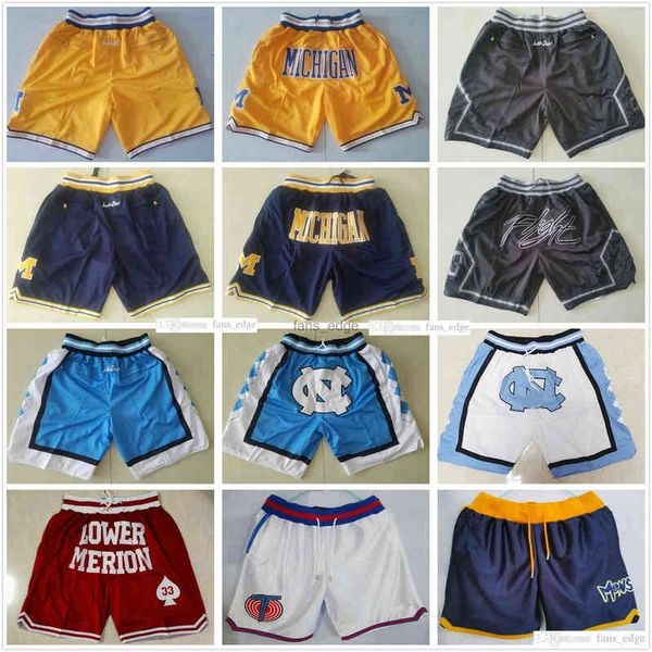 

just don basketball short north carolina tar heels university of michigan wolverines shorts lower merion high school pant space jam tunez7re, White;black