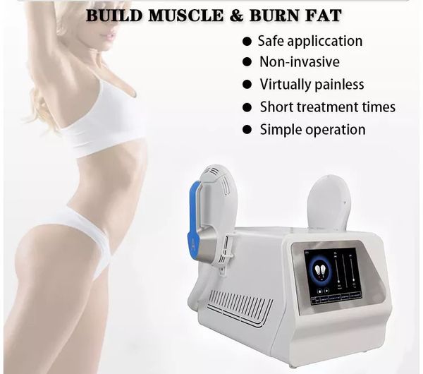 Tragbare 2 Handles Hiemt Neo EMS -Technologie Abdominalmuskelstimulator Massagebaste Fettverbrennende Cellulite Reduktion Machine Salon und Hausgebrauch