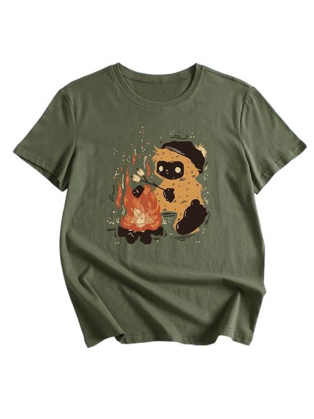 

romwe x meg tosi cartoon graphic tee a7vq#, White