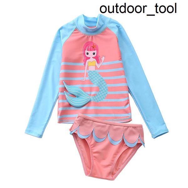 

2-10y toddler baby girls rash guards long sleeves girls swimming suit children swimwear swimming outfit for girl-sw456