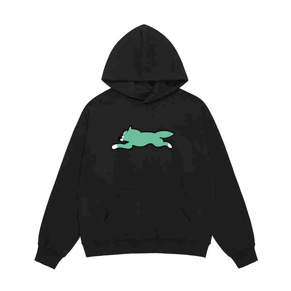 

designer hoodie mens hip hop flying dog loose plus size sweater couple pullover coat hooded sweatshirt oversize, Black
