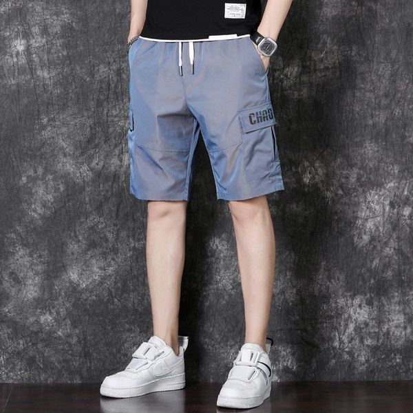 

new men's shorts summer loose plus fat size thin five casual overalls men u66u#, White;black