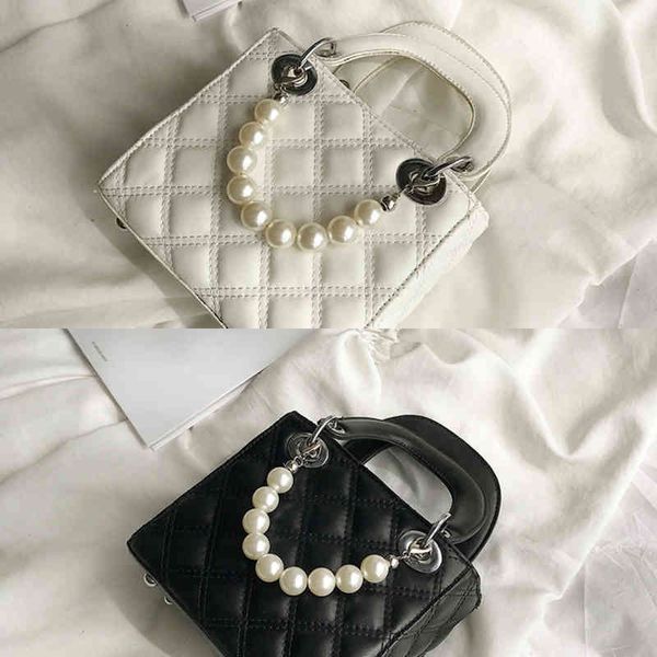 

new handbag fashion bag versatile high-grade texture one shoulder small square bag