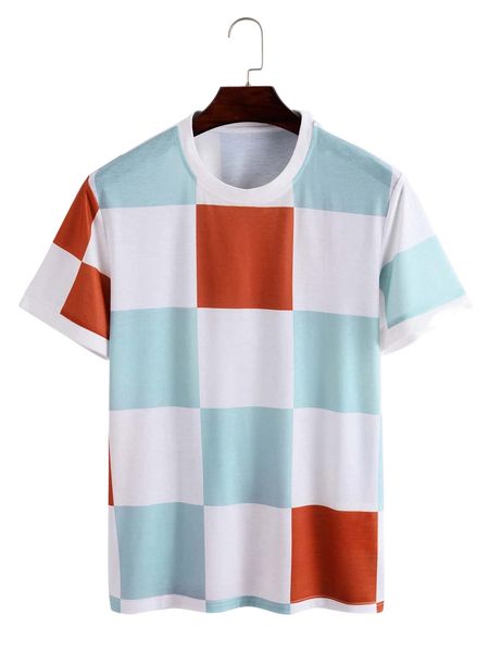 

men random colorblock tee h2ab#, White;black