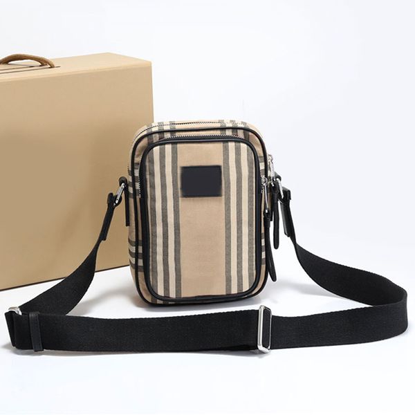 

plaid camera bag canvas women shoulder bags men messenger crossbody bag check multi pochette classic wallets purse zipper adjustable strap