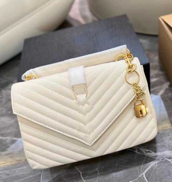 

designers yslity gold silver detachable chain bags ladies womens crossbody tote hobo y type quilted lattice shoulder purses genuine leather