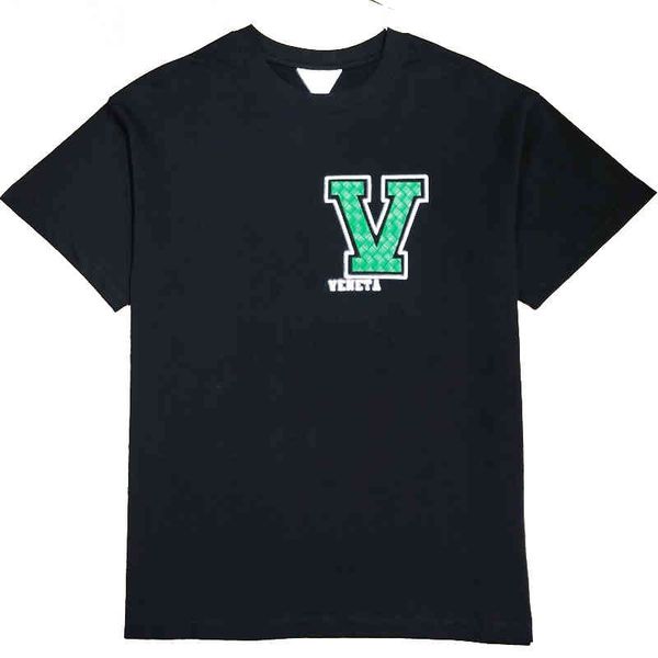 

bottega 2022 venet new men's and women's t shirts green stereo letters woven printed round neck designer brand short sleeves, White;black