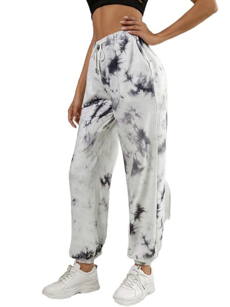 

breathable softness tie dye sports pants u7mp#, Gray