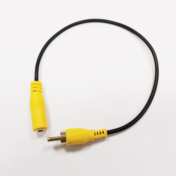 Ses Kabloları, Altın Kaplama 3.5mm Mono Kadın Fiş RCA Erkek AV Konnektör Kablosu yaklaşık 30 cm / 10 adet
