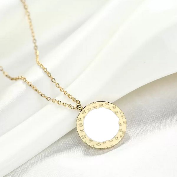 

22ss 14style double letter pendant necklaces luxury designer titanium steel crystal pearl rhinestone sweater long necklace women wedding jew, Silver