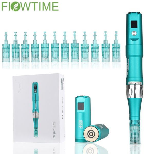 

dr.pen ultima a6s with12pcs cartridges needles wireless machine derma pen electric professional micro-needlingskin care device perfections