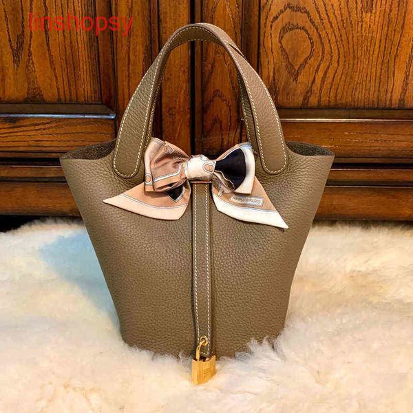 

herme bags picotinslocks bags 18 22 26cm 2022 new vegetable basket womens portable bucket lychee gr