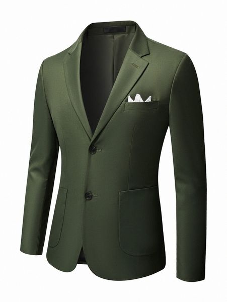 

men pocket patched blazer w54g#, White;black