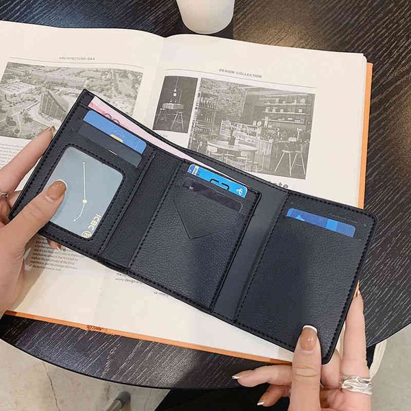 

purses wallet women's short new printing retro student folding buckle coin purses wallet buckle long wallet, Red;black