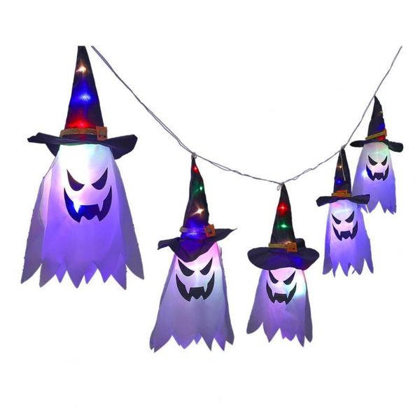 Decorazioni natalizie PCs a spago led Mini fantasma Mini Ghost fa decorazioni per feste di Halloween accattivante tessuto di lavorazione sottile decorazioni fai-da-te