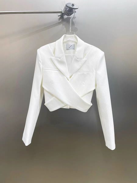 

2022ss autumn new women blazer short blazer female chic casual coat outerwear, White;black