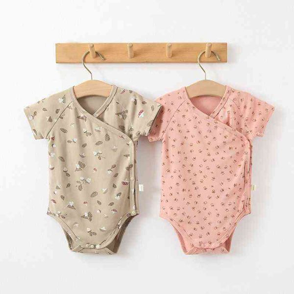 

summer baby girls clothes newborn jumpsuit 3m-36m infant girls rompers cotton retro soft kids romper roupas de bebe g220510, Blue
