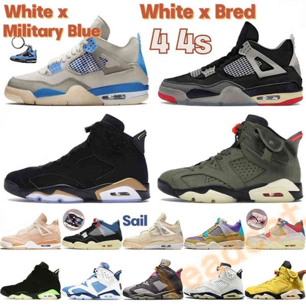 

uality jardons white x military blue sail bred 4 4s basketball shoes noir guava ice 6 men sneakers shimmers taupe haze unc electric green sp