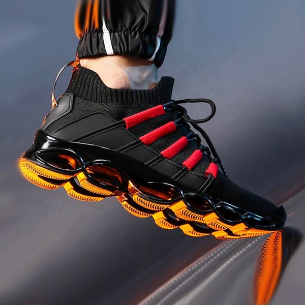 

blade shoes fashion breathable sneaker running large size comfortable sports mens 47 jogging casual 48 220611, Black