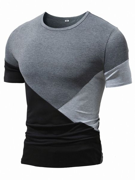 

men color block tee 30df#, White;black