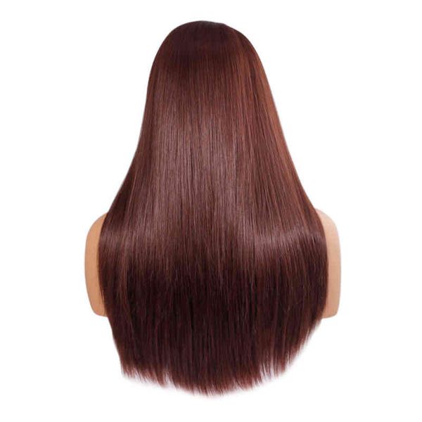 

ladi 3/4 wig half fall clip long hair straight dark wig se847, Golden;white