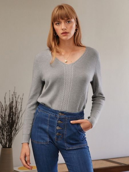 

motf premium wool mix straight fit sweater q9m7#, White;black