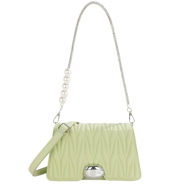 

evening bags white french light luxury drape fashion chain bag high sense of niche design slant designer women handbag