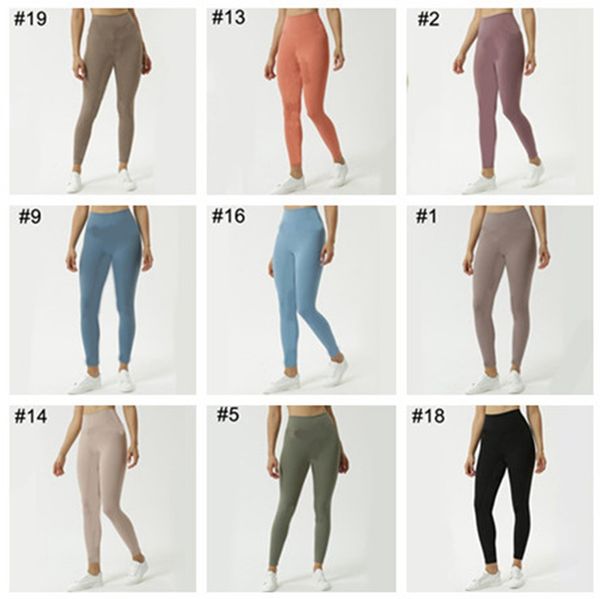

lu yoga outfits tank bra underwear solid leggings elastic fitness ladies overall full tights womens pink, White;red
