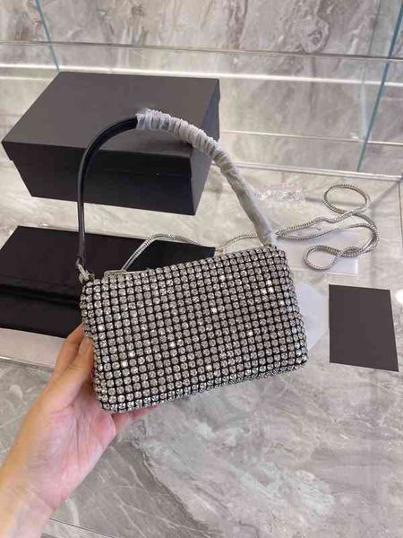 

shoulder bag diamond evening bag chain crossbody bags for women designer handbags tote strap fashion messengers bag wallet purses 220528 370