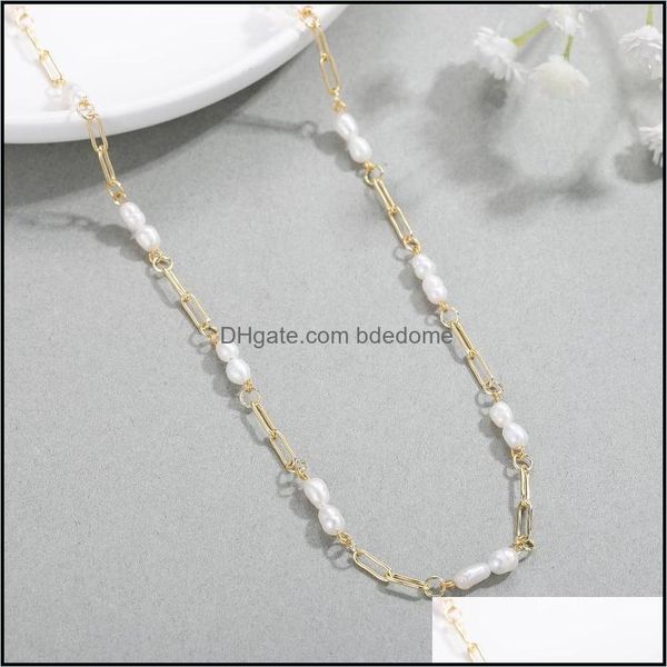 

chains personalized pearl bead necklace for girl minimalist dainty chain jewellery bridesmaid gifts wedding day mothers bdedome dh4of, Silver