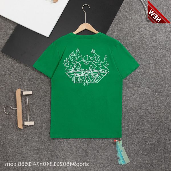 

50% off discount 2022 spring summer off new trend dj dancer disc series printed casual round neck short sleeve t-shirt for men and women, White;black