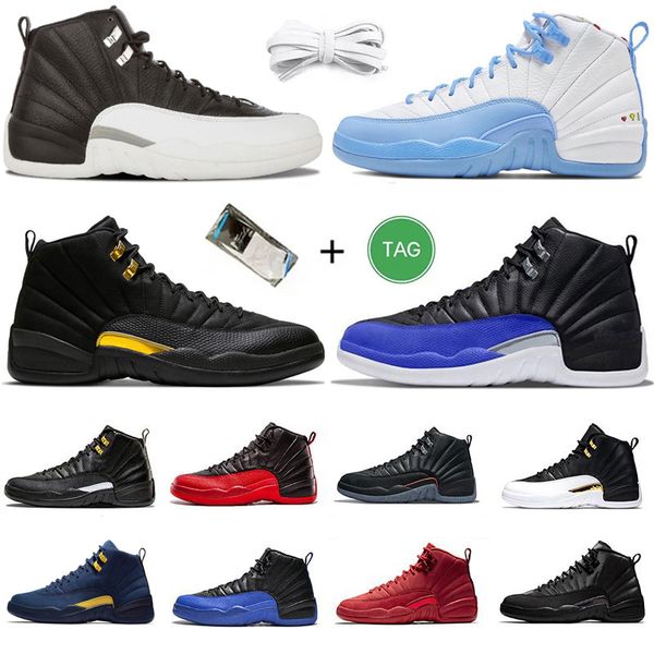 

jumpman 12 12s mens basketball shoes sneaker university blue black taxi hyper royal playoffs royalty utility flu game royal twist men