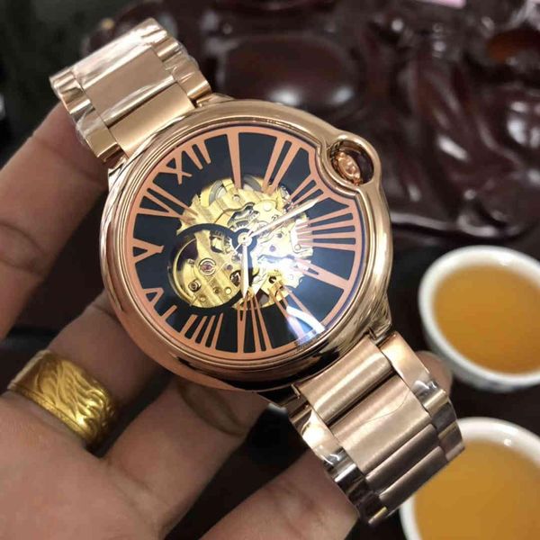 

ka home watch automatic mechanical mens watches bezel stainless steel women diamond watch lady waterproof luminous wristwatches, Slivery;brown