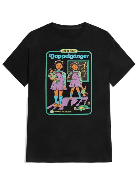 

romwe x stevenrhodes guys figure graphic tee e4hr#, White;black
