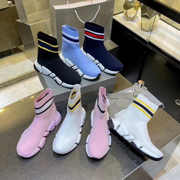 

designer sock sports speed runner trainers 1.0 place up trainer shoes casual women men runners sneakers fashion lady socks boots platform st, Black